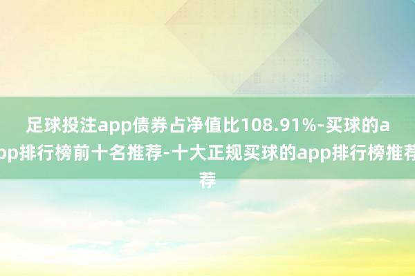 足球投注app债券占净值比108.91%-买球的app排行榜前十名推荐-十大正规买球的app排行榜推荐