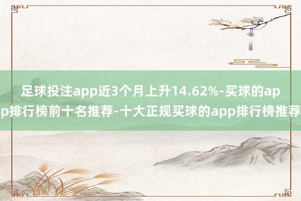 足球投注app近3个月上升14.62%-买球的app排行榜前十名推荐-十大正规买球的app排行榜推荐